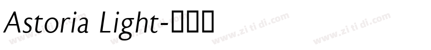 Astoria Light字体转换